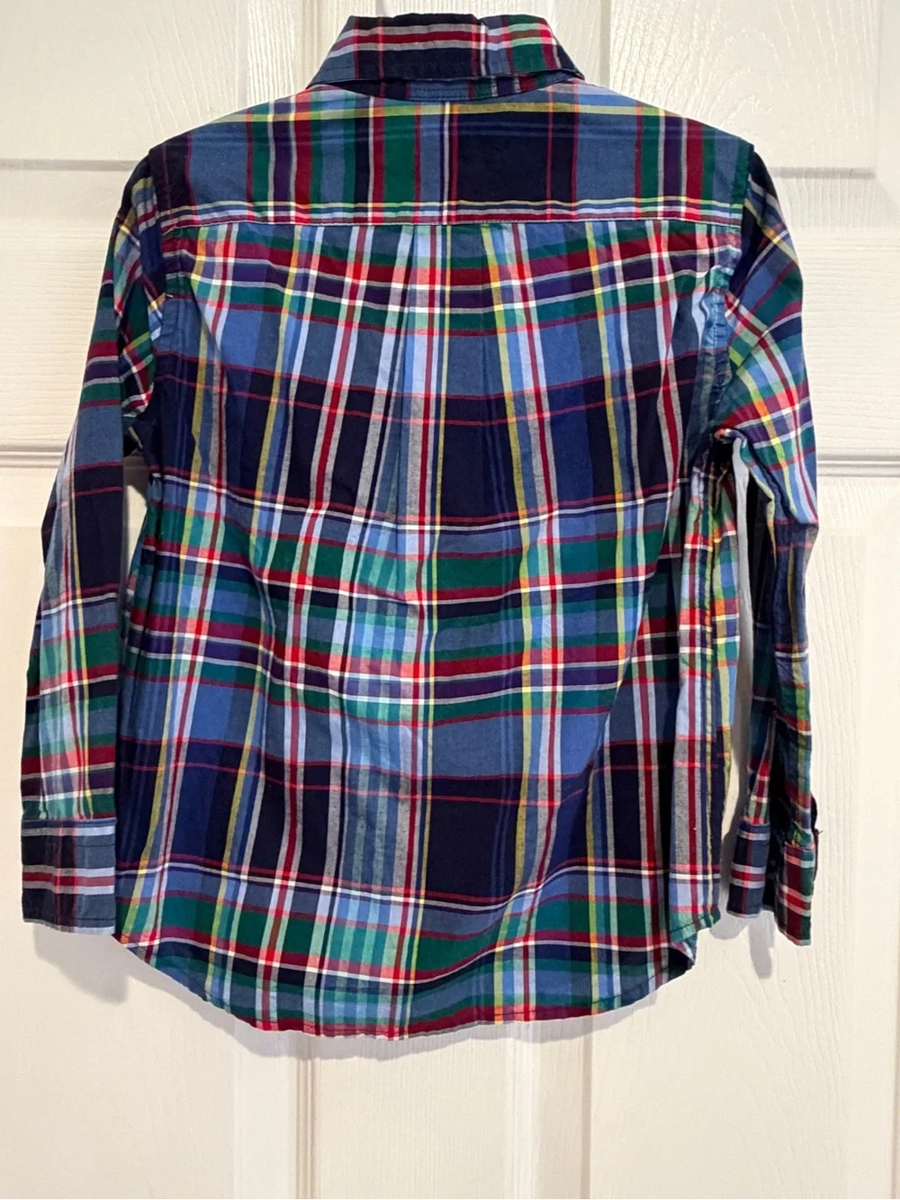 Ralph Lauren Boys 4/4T Multicolor Plaid Natural Stretch Cotton Button Down